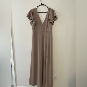 Birdy Grey Hannah Dress, Size Large, Color Taupe